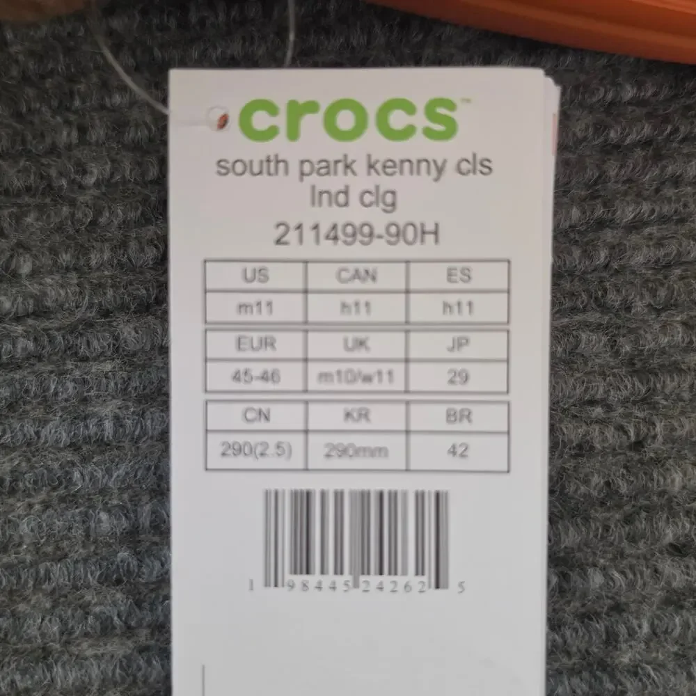 CROCS South Park Kenny Classic Lined Clog Men's Size  11 Orange Brown